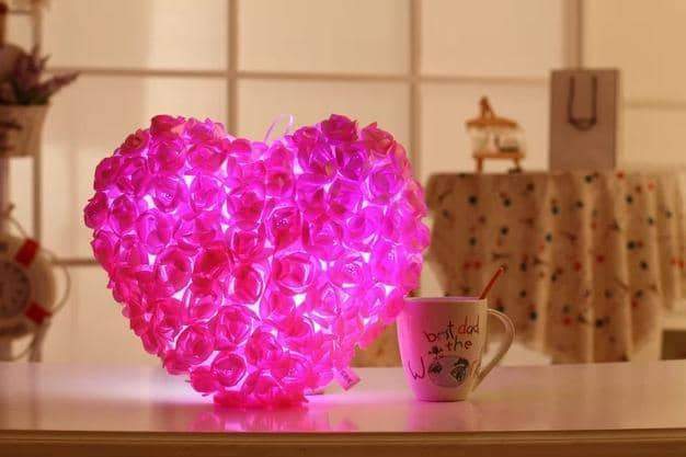 Rose Heart Luminous Pillow