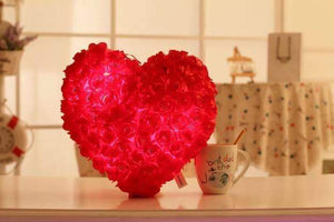 Rose Heart Luminous Pillow