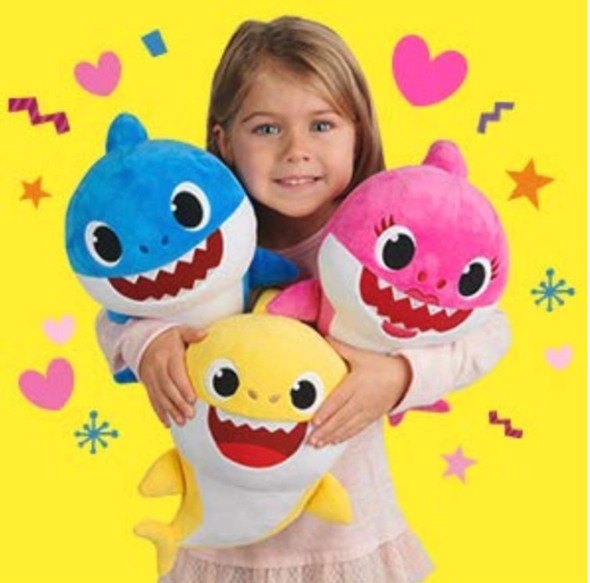 Plush Singing Baby Shark Toy