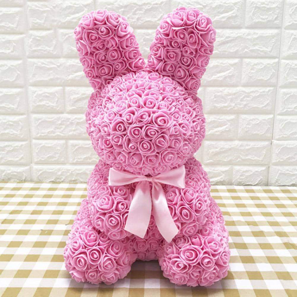 Handmade Rose Bunny - for Anniversary, Christmas, Valentine's Day, Birthday and More