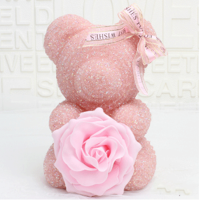 Diamond Rose Bear