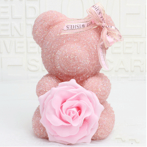 Diamond Rose Bear