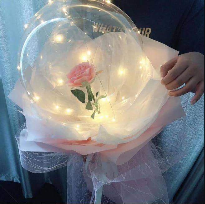 Rose Balloon LED Bouquet Kit