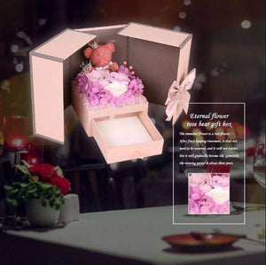 Eternal Flower Rose Bear Gift Box