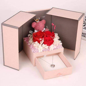 Eternal Flower Rose Bear Gift Box