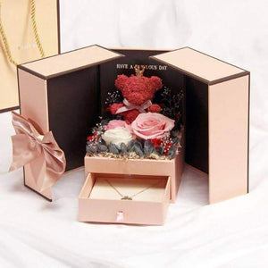 Eternal Flower Rose Bear Gift Box