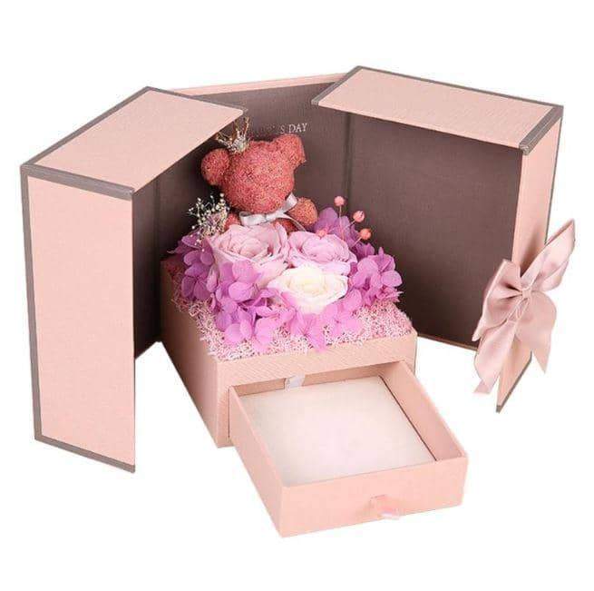 Eternal Flower Rose Bear Gift Box