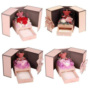 Eternal Flower Rose Bear Gift Box