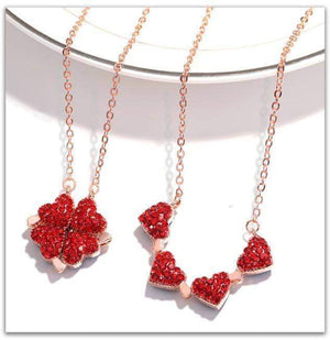 Four-Leaf Heart Clover Necklace