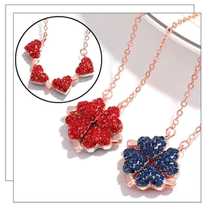 Four-Leaf Heart Clover Necklace