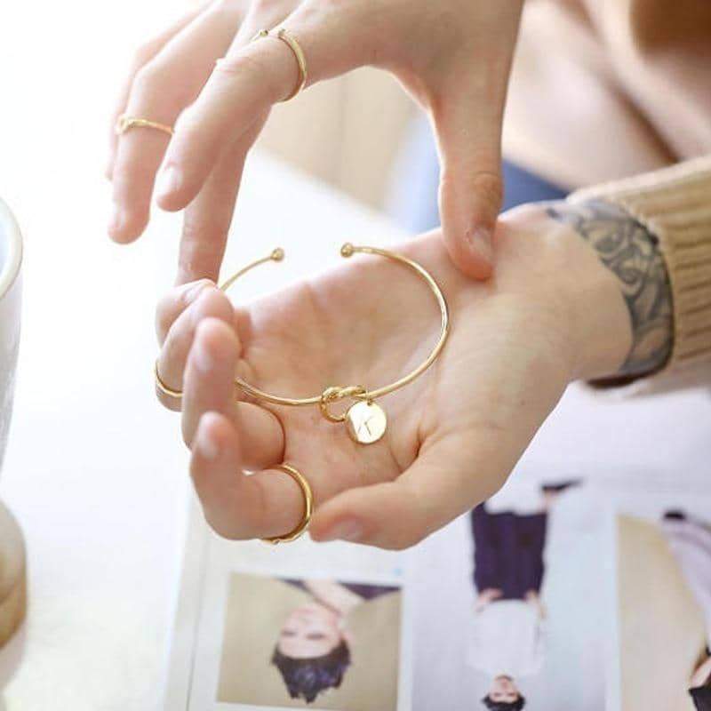 Initial Charm Bracelet