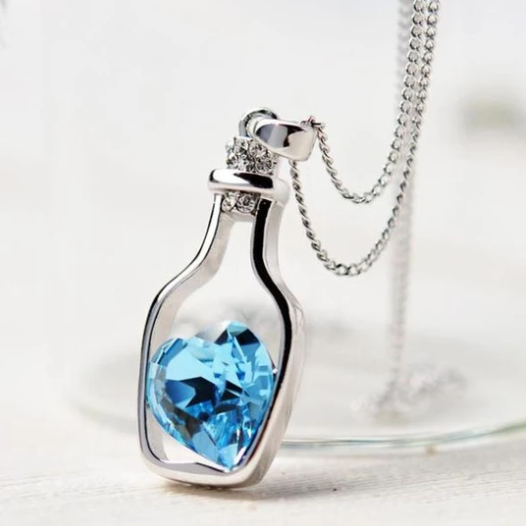 Love in the bottle necklace