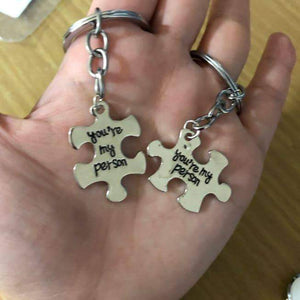 Love Puzzle Keychain