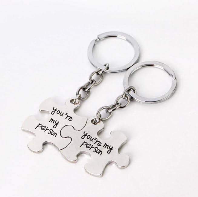 Love Puzzle Keychain