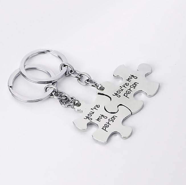 Love Puzzle Keychain