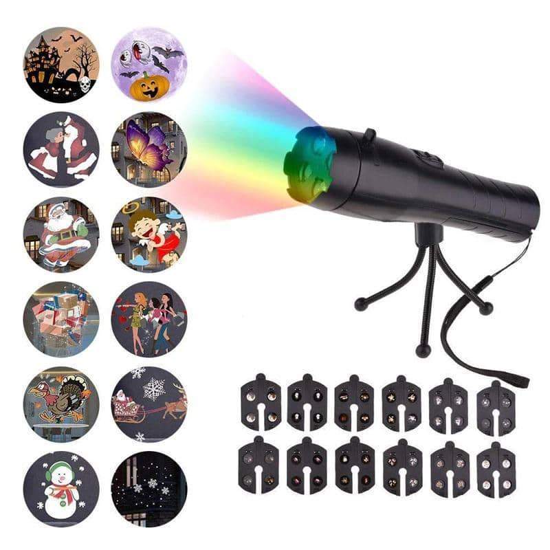 Flashlight Music Projector Light