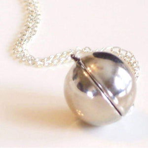 Secret Message Ball Locket Necklace