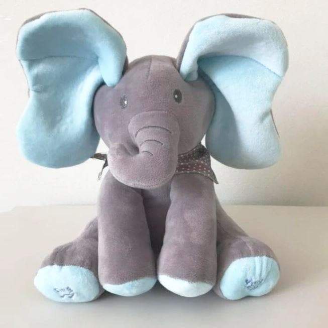 Peek A Boo Stuffed Animal Elephant Plush Toy