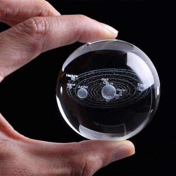 3D Solar System Crystal Ball