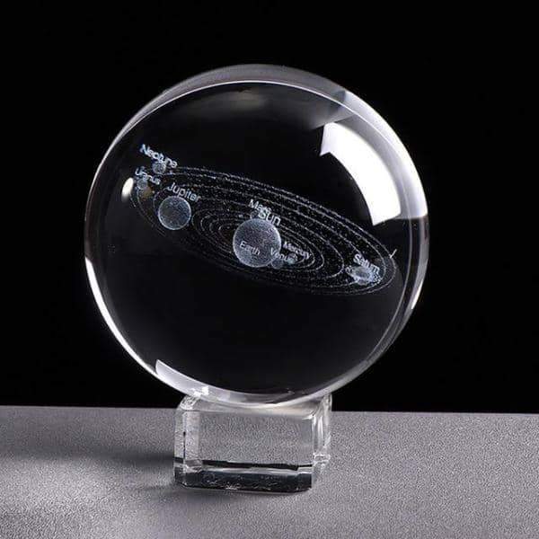 3D Solar System Crystal Ball