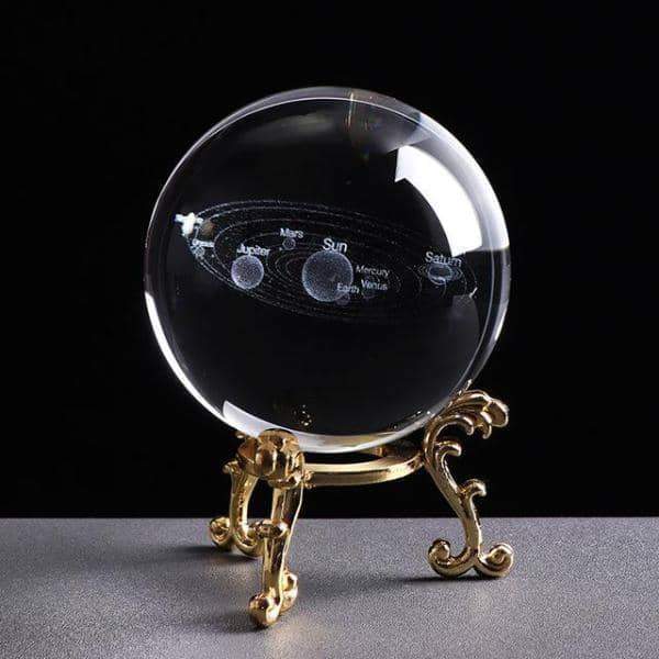 3D Solar System Crystal Ball