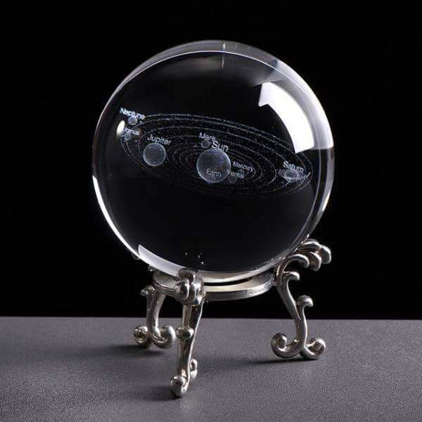 3D Solar System Crystal Ball