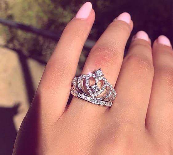 Crown Diamond Ring