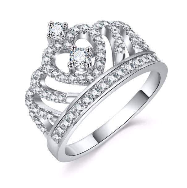 Crown Diamond Ring