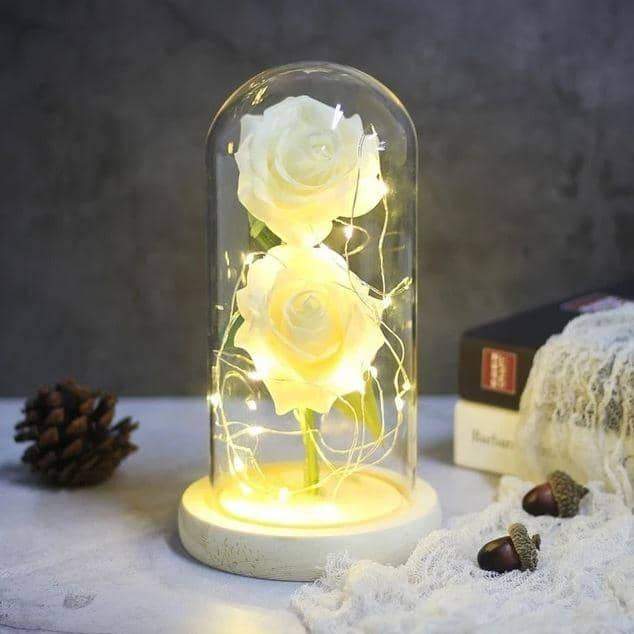 Enchanted LED Forever Double Roses