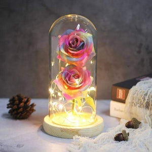 Enchanted LED Forever Double Roses