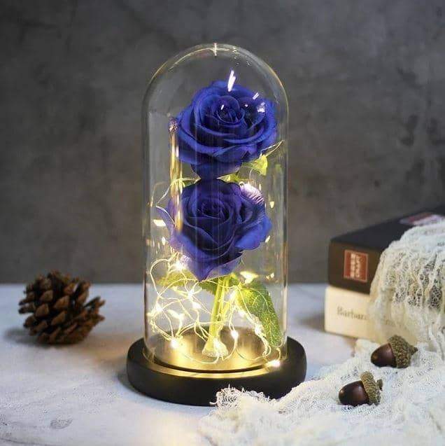 Enchanted LED Forever Double Roses