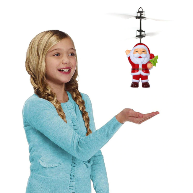 Smart Induction Santa Claus Suspension Aircraft Christmas