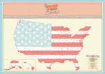 Scratch Map - United States Edition