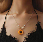 Sunflower Necklace