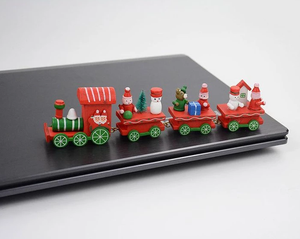 Christmas Wooden Train Ornaments