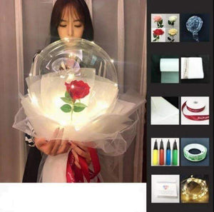 Rose Balloon LED Bouquet Kit