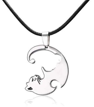 Yin & Yang Cat Necklace