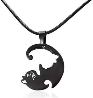 Yin & Yang Cat Necklace