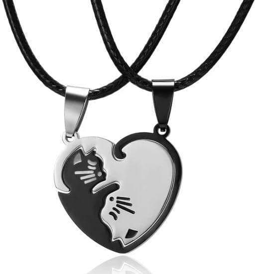 Yin & Yang Cat Necklace