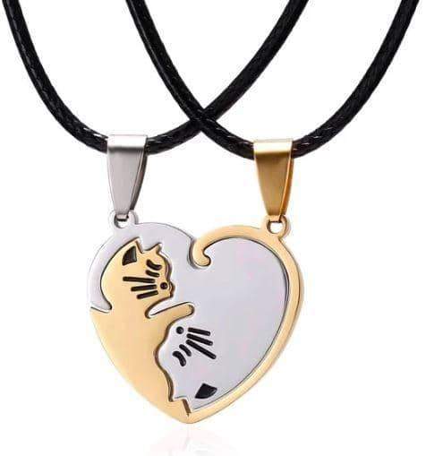 Yin & Yang Cat Necklace